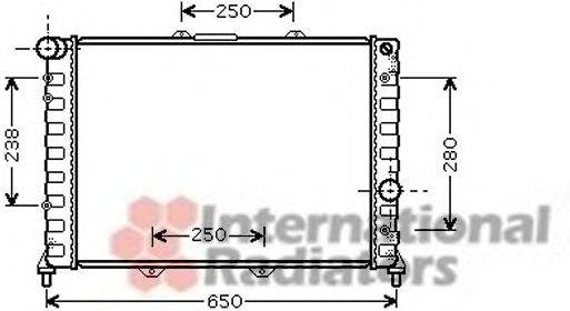 VAN WEZEL 01002091 Радіатор, охолодження двигуна