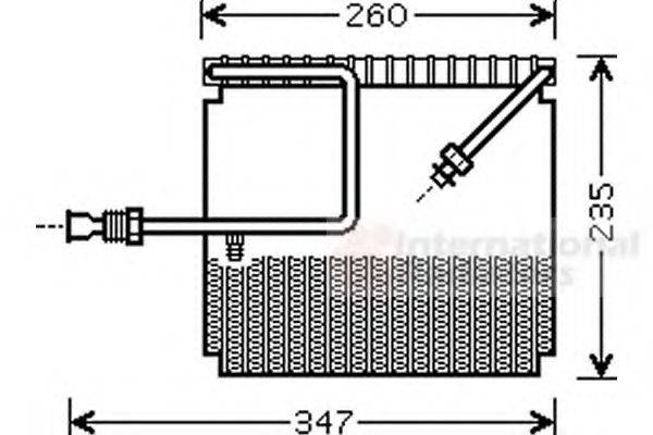 VAN WEZEL 2500V199 Випарник, кондиціонер