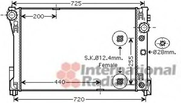 VAN WEZEL 30002452 Радіатор, охолодження двигуна