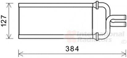 VAN WEZEL 25006292 Теплообмінник, опалення салону