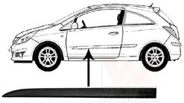 VAN WEZEL 3750427 Облицювання / захисна накладка, двері