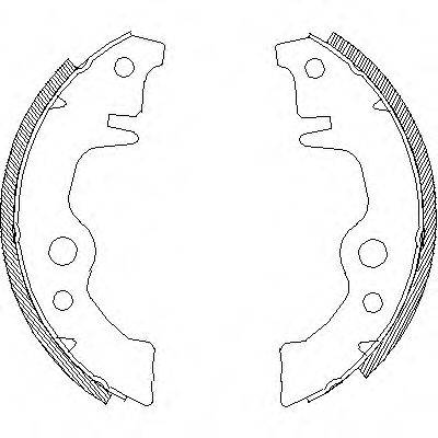 WOKING Z401100 Комплект гальмівних колодок