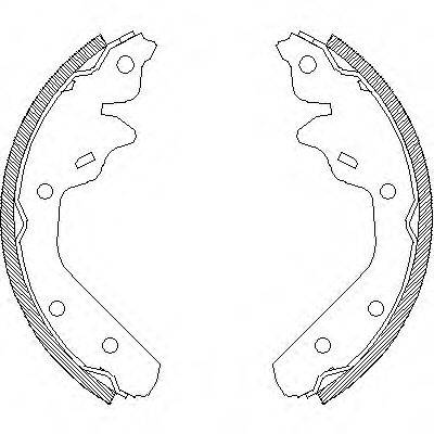 WOKING Z403100 Комплект гальмівних колодок