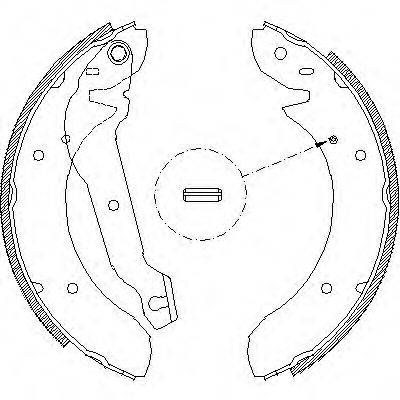 WOKING Z405500 Комплект гальмівних колодок