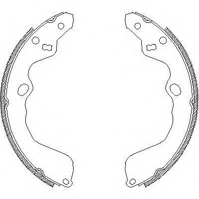 WOKING Z415300 Комплект гальмівних колодок