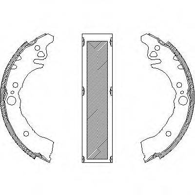 WOKING Z416001 Комплект гальмівних колодок