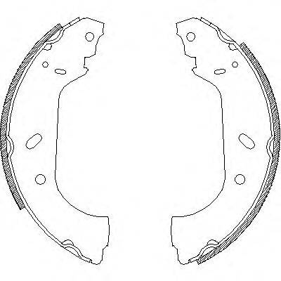 WOKING Z441700 Комплект гальмівних колодок