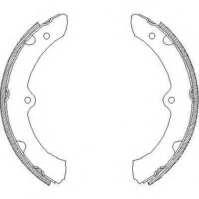 WOKING Z442800 Комплект гальмівних колодок
