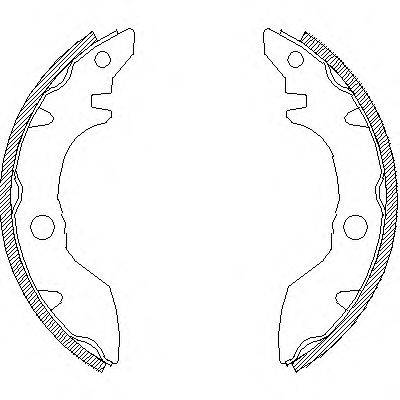 WOKING Z466000 Комплект гальмівних колодок