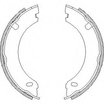 WOKING Z469600 Комплект гальмівних колодок, стоянкова гальмівна система