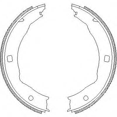 WOKING Z471700 Комплект гальмівних колодок, стоянкова гальмівна система