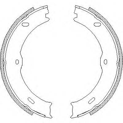 WOKING Z474600 Комплект гальмівних колодок, стоянкова гальмівна система