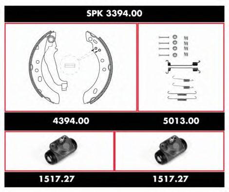 WOKING SPK339400 Комплект гальм, барабанний гальмівний механізм