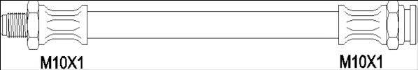 WOKING G190105 Гальмівний шланг