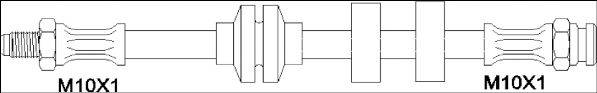 WOKING G190173 Гальмівний шланг
