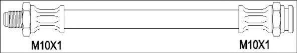 WOKING G190304 Гальмівний шланг