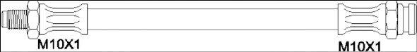 WOKING G190331 Гальмівний шланг