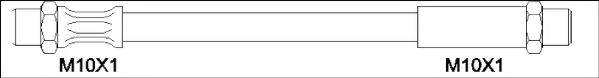 WOKING G192104 Гальмівний шланг