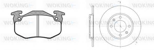 WOKING 8044302 Комплект гальм, дисковий гальмівний механізм