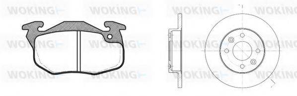 WOKING 8092301 Комплект гальм, дисковий гальмівний механізм