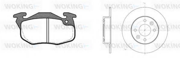 WOKING 8092304 Комплект гальм, дисковий гальмівний механізм
