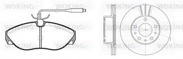 WOKING 8586301 Комплект гальм, дисковий гальмівний механізм