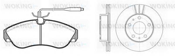 WOKING 8587300 Комплект гальм, дисковий гальмівний механізм
