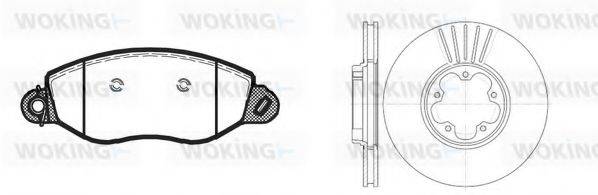 WOKING 8672303 Комплект гальм, дисковий гальмівний механізм