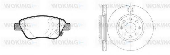 WOKING 8958302 Комплект гальм, дисковий гальмівний механізм