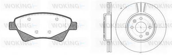 WOKING 8876303 Комплект гальм, дисковий гальмівний механізм