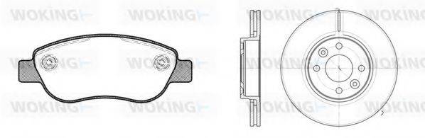 WOKING 81169300 Комплект гальм, дисковий гальмівний механізм