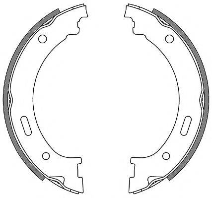 WOKING Z426200 Комплект гальмівних колодок, стоянкова гальмівна система