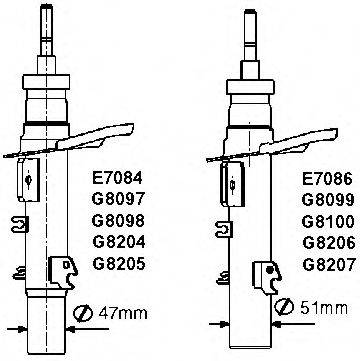 MONROE E7086 Амортизатор