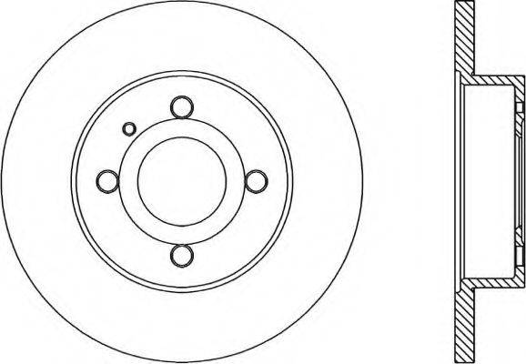 OPEN PARTS BDR101310 гальмівний диск