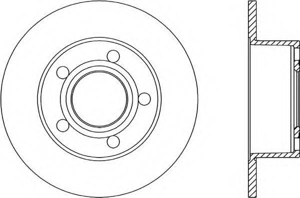 OPEN PARTS BDR103810 гальмівний диск