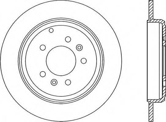 OPEN PARTS BDR143410 гальмівний диск