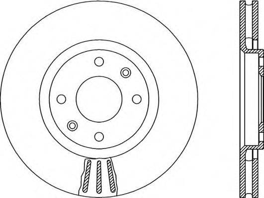 OPEN PARTS BDR195520 гальмівний диск