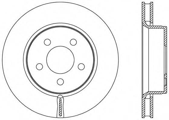 OPEN PARTS BDR247820 гальмівний диск