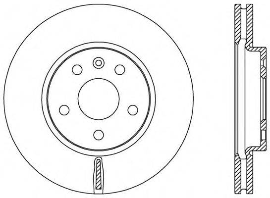 OPEN PARTS BDR253520 гальмівний диск