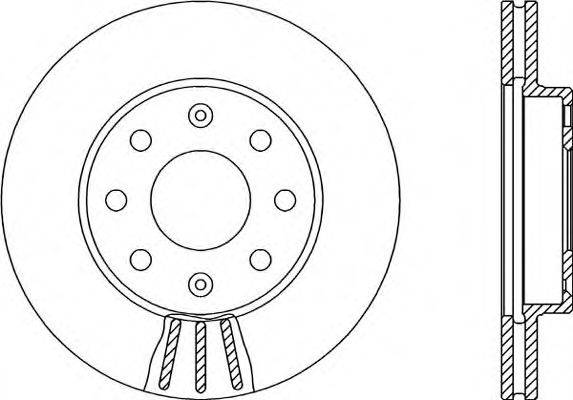 OPEN PARTS BDA214520 гальмівний диск