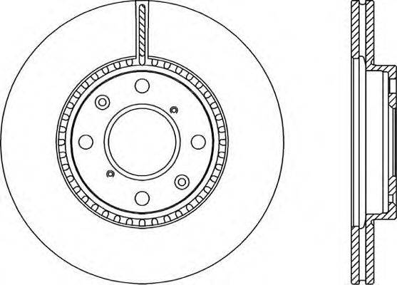 OPEN PARTS BDA228320 гальмівний диск