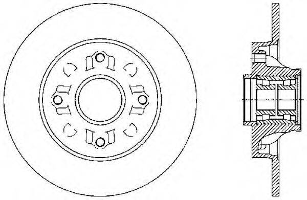 OPEN PARTS BDA238830 гальмівний диск