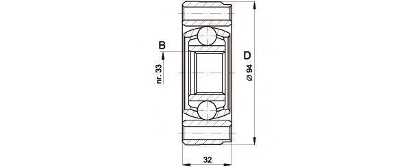 OPEN PARTS CVJ540220 Шарнірний комплект, приводний вал