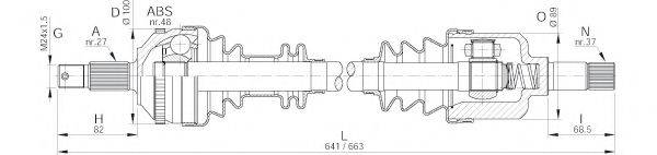 OPEN PARTS DRS605200 Приводний вал