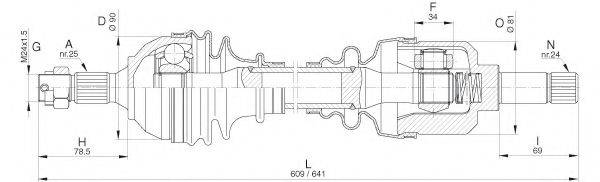 OPEN PARTS DRS628100 Приводний вал