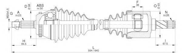 OPEN PARTS DRS630400 Приводний вал