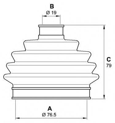 OPEN PARTS SJK701600 Комплект пильника, приводний вал