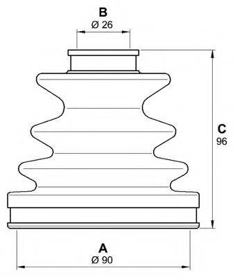 OPEN PARTS SJK707500 Комплект пильника, приводний вал