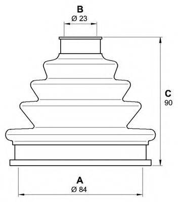 OPEN PARTS SJK712500 Комплект пильника, приводний вал