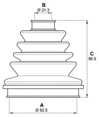 OPEN PARTS SJK716500 Комплект пильника, приводний вал